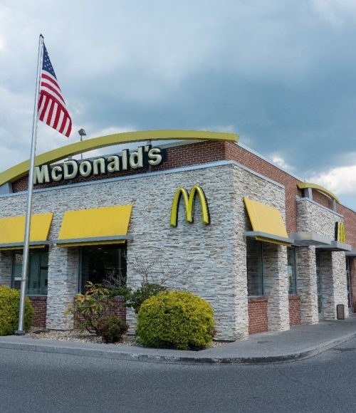 exterior of the mcdonalds at kernstown commons in winchester virginia